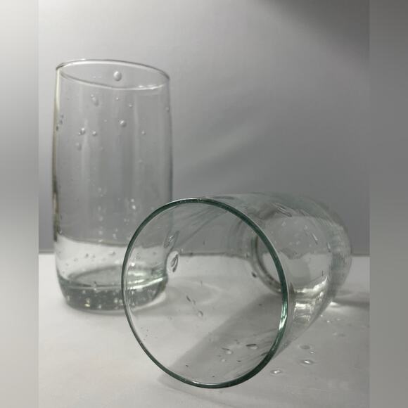 Pair Bubble Glass Drinking Glasses for Tea or Water - Picture 6 of 9